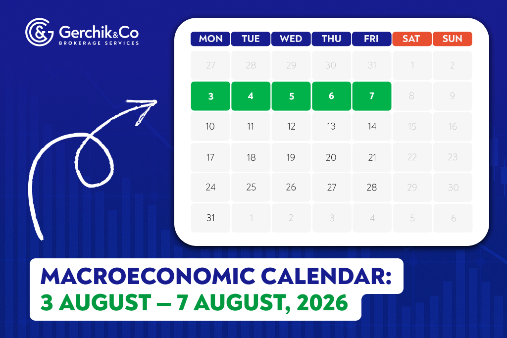 Weekly Macroeconomic Calendar for August 3—August 7, 2026
